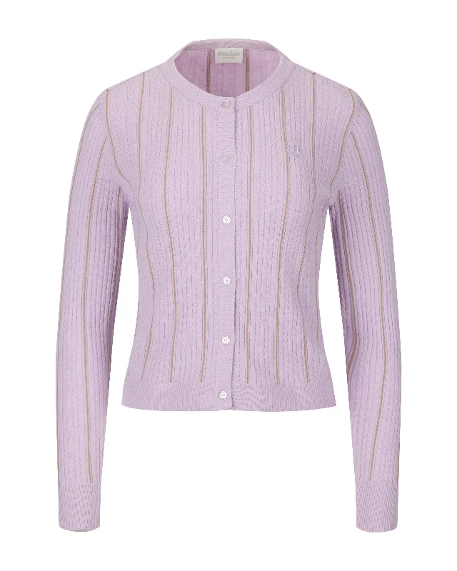 Special Price Fair Liar Multi Color  Cable cardigan - Lavender