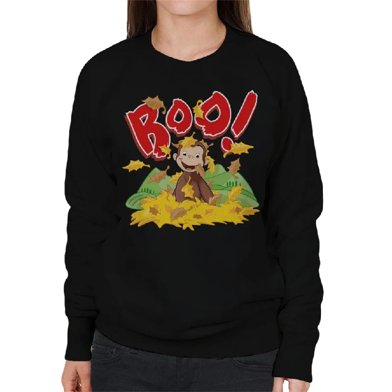 Sneak Peek Sale athletic style hoodieCurious George Boo In The Leaves Women's Sweatshirt Sneak Peek Sale athletic style hoodieCurious George Boo In The Leaves Women's Sweatshirt
