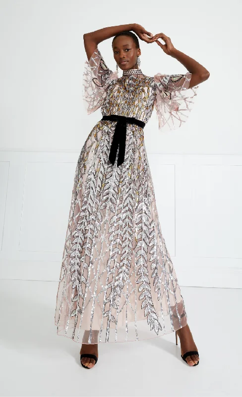 Discount Extravaganza Suzani Gown - Rosewater
