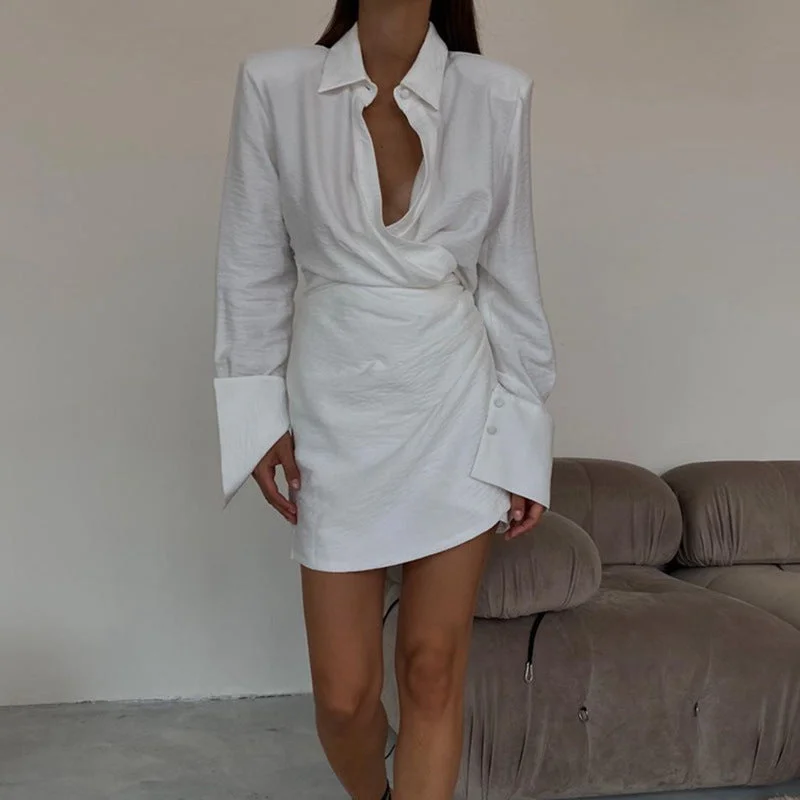 Customer Appreciation Sale pleated maxi dressCheers To Us Crinkled Tie Shirt Dress