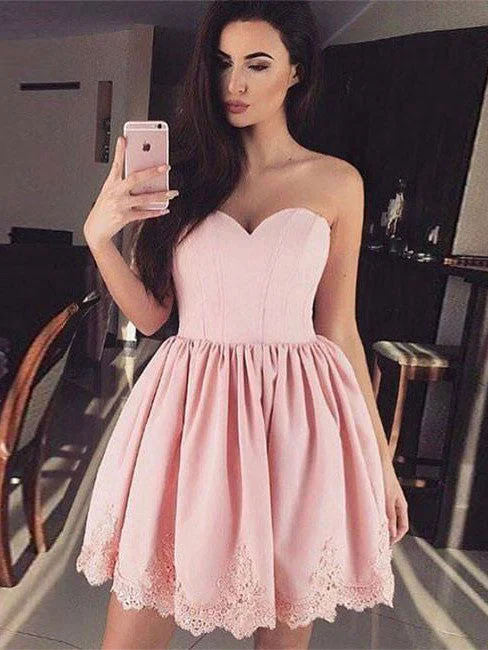 Time-Limited Offer Homecoming Dress Sweetheart Ruffles Short Prom Dress Party Dress JKS023