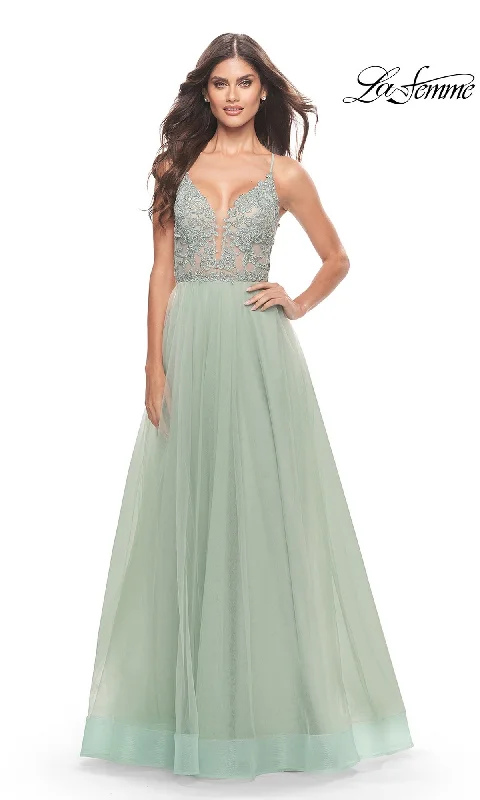 sleek dressLa Femme 31542 Formal Prom Dress