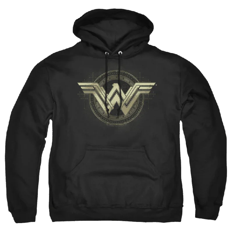Low Prices graphic hooded sweatshirtBatman v Superman Ancient Emblems - Pullover Hoodie