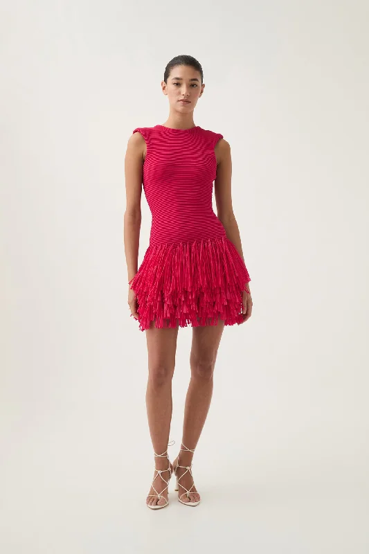 Shop and Save sophisticated dressRushes Raffia Knit Mini Dress