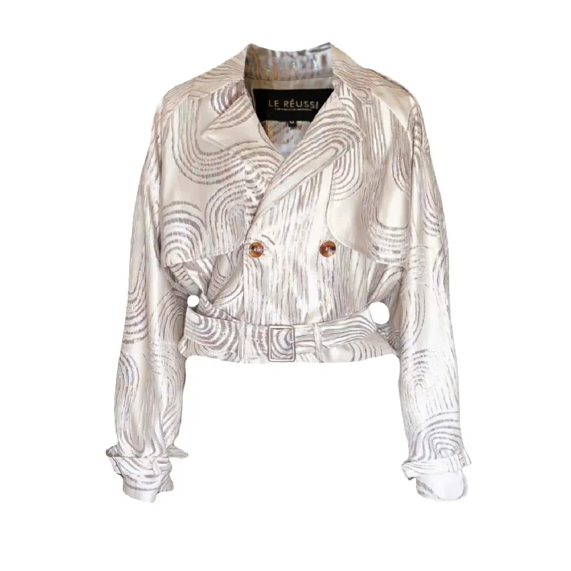 Crazy Deals Jacqueline Bomber Jacket in Beige