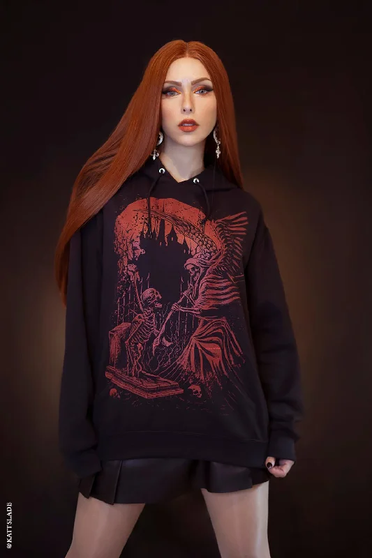 Super Sale Grave Robber Hoodie [BLOOD RED]