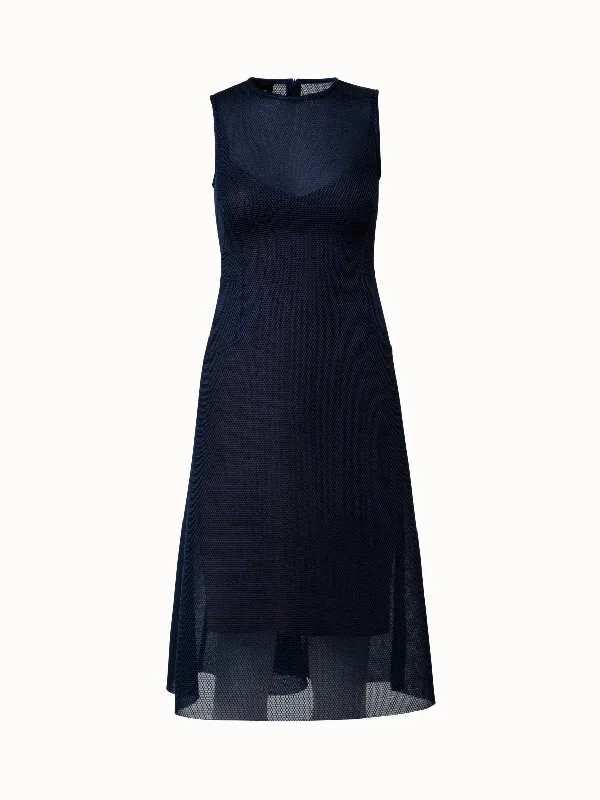 Limited Quantity structured dressTechno Grid Midi Dress