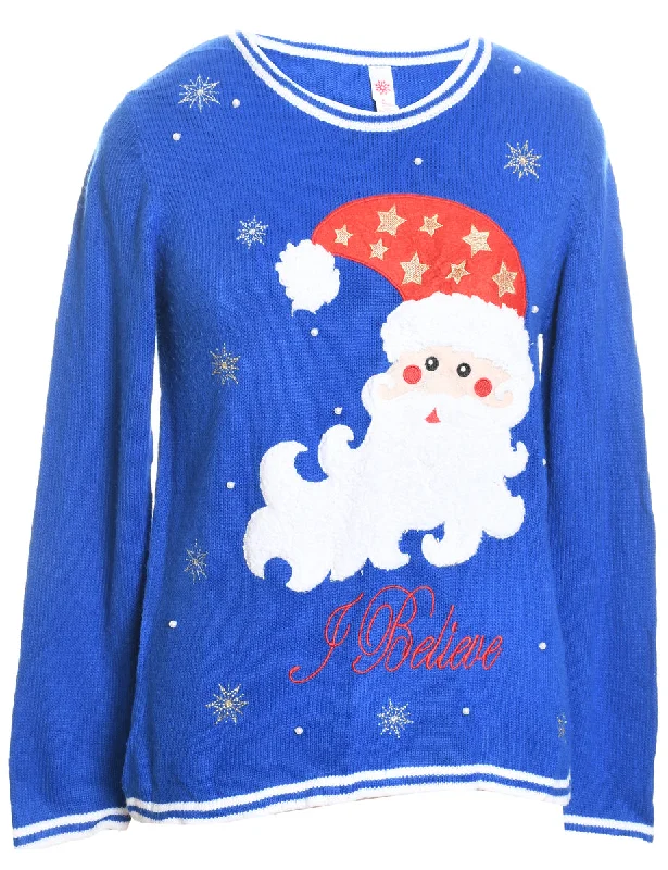 Instant Discount Santa Claus Christmas Jumper - M
