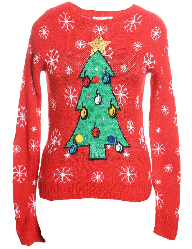 Fantastic Offers Red Christmas Jumper - S