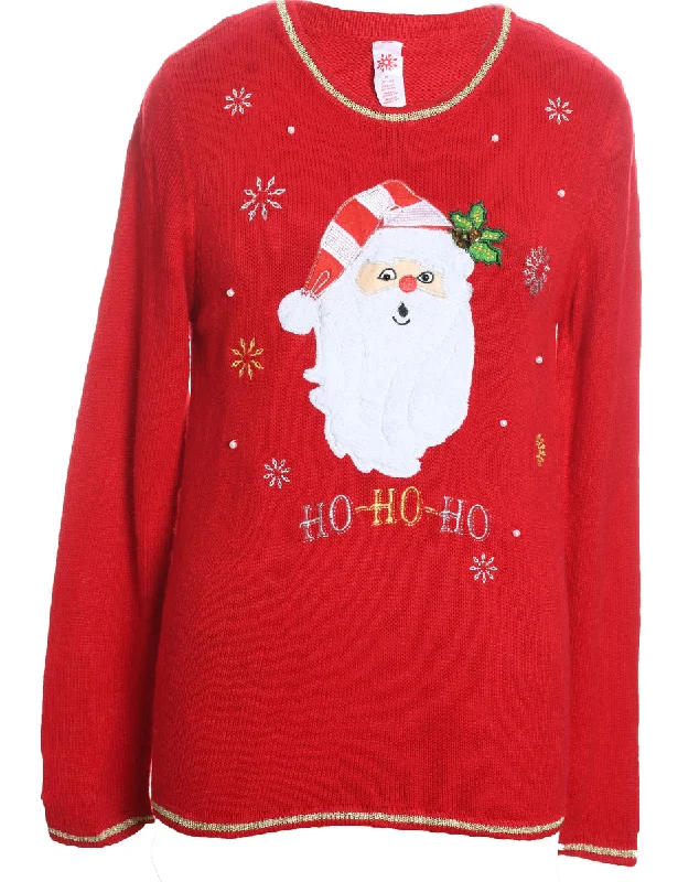 Warehouse Sale Santa Claus Christmas Jumper - M