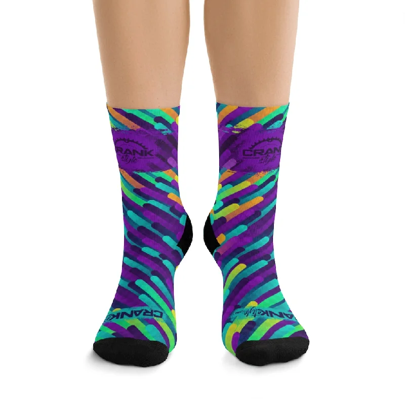 Major Savings premium athletic sweatshirtAbstract Check Unisex 3/4 MTB Socks
