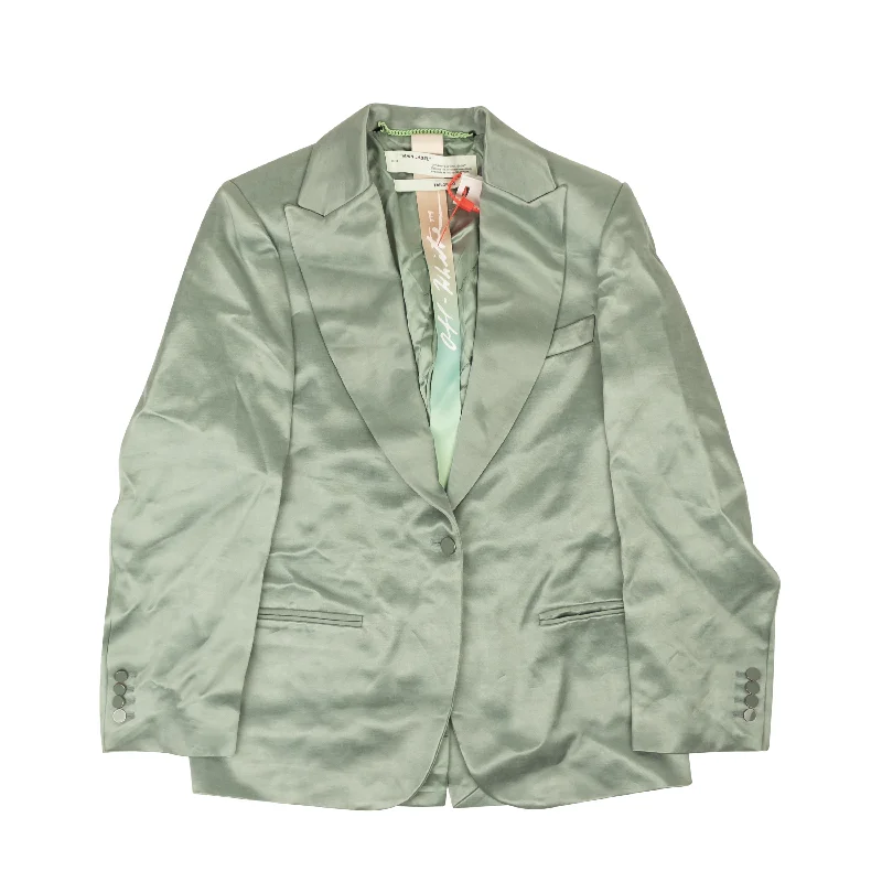 stylish coatOFF-WHITE C/O VIRGIL ABLOH Mint Green Boyfriend Blazer