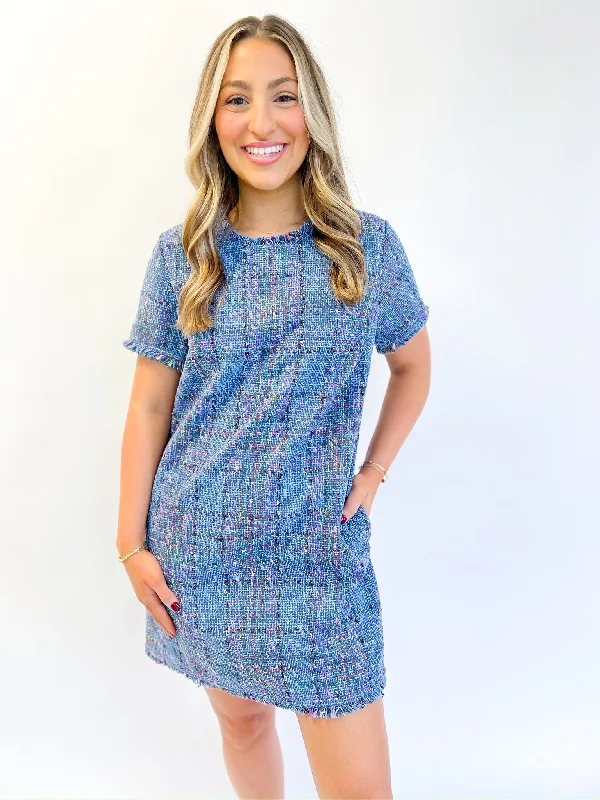 Instant Discount trendy dressRia Blue Dress