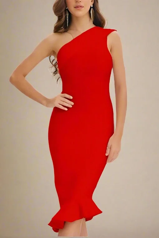 backless dressAvery Bandage Dress - Lipstick Red