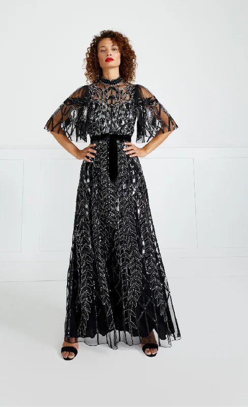 Exclusive Preview Suzani Gown - Black