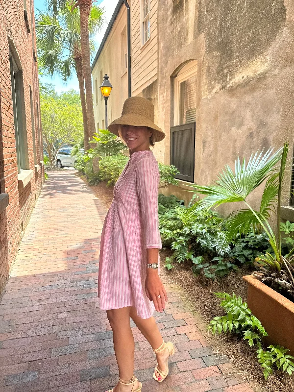 Early Access Juliette Dress Pink Stripe