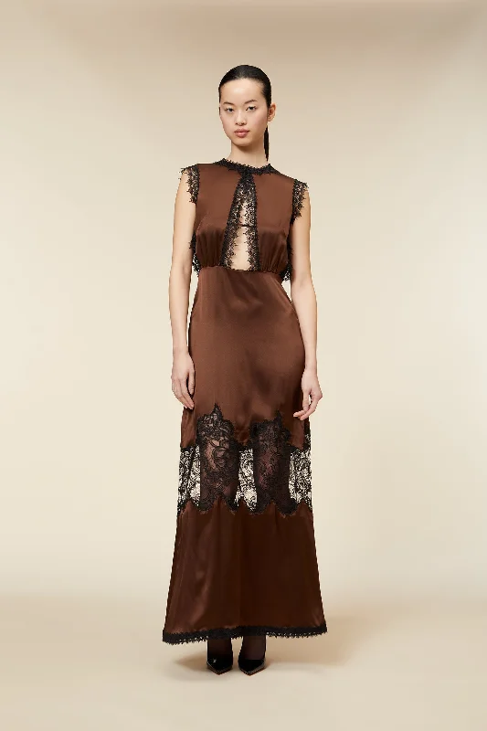 Deep Discounts LACE CAMISOLE LONG DRESS