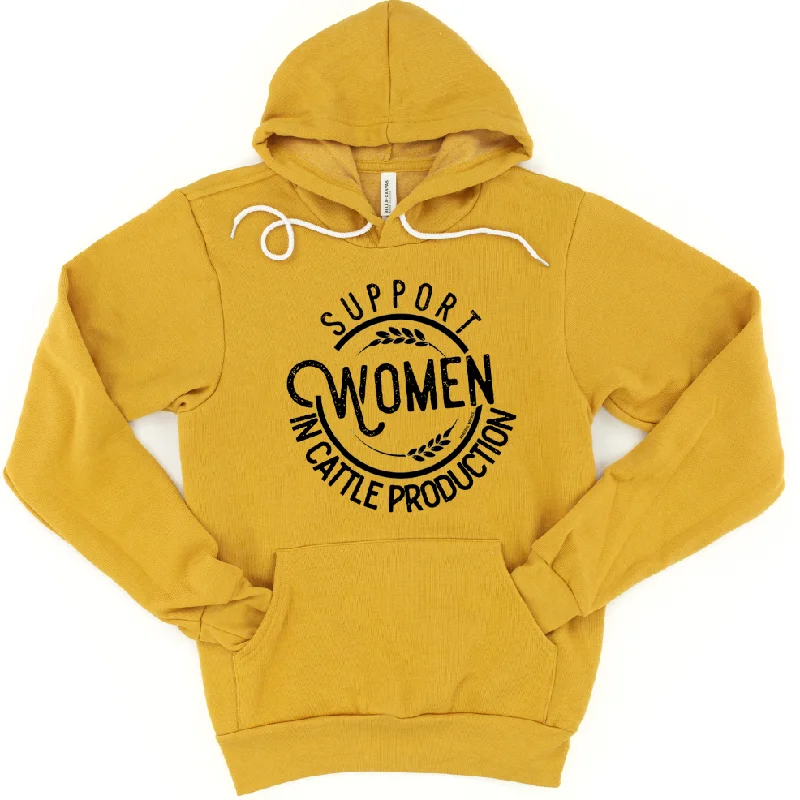 fleece hoodie for winterSupport Women in Cattle Production Hoodie (S-3XL) Unisex - Multiple Colors!