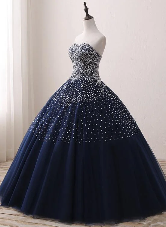 sleek midi dressBlue Sequins Quinceanera Dresses, Gorgeous Formal Gowns,Ball Gown Y930