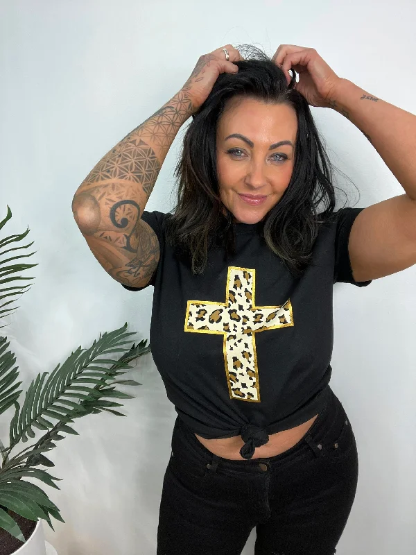 Take Advantage comfy maxi dressLeopard Cross Tee (SALE)
