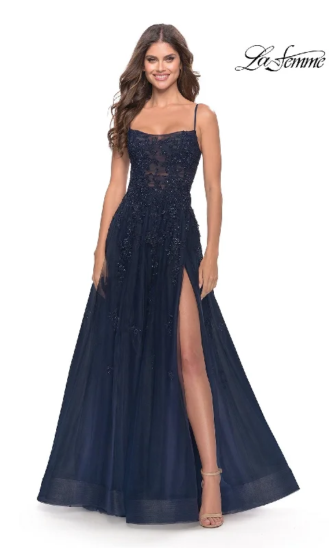 lace-up dressLa Femme 31381 Formal Prom Dress