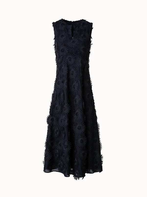 Epic Deals lace-up dressMidi Dress with Hello Sunshine Embroidery