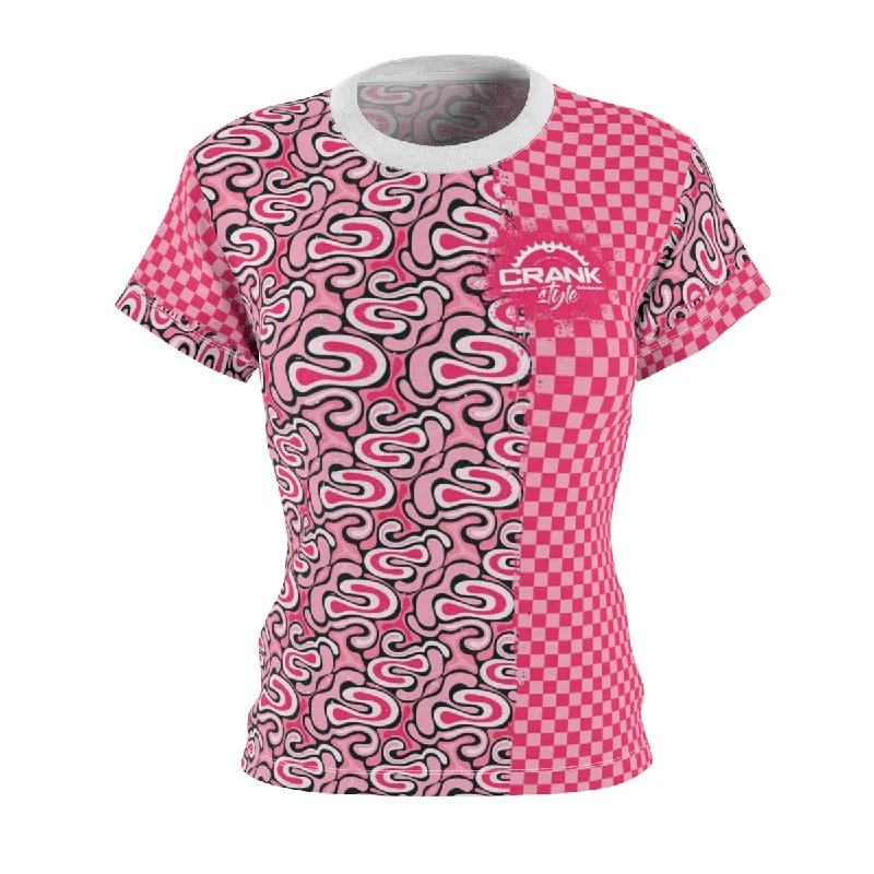 Online Only casual workout hoodieWomen's Pink Graffiti MTB Jersey