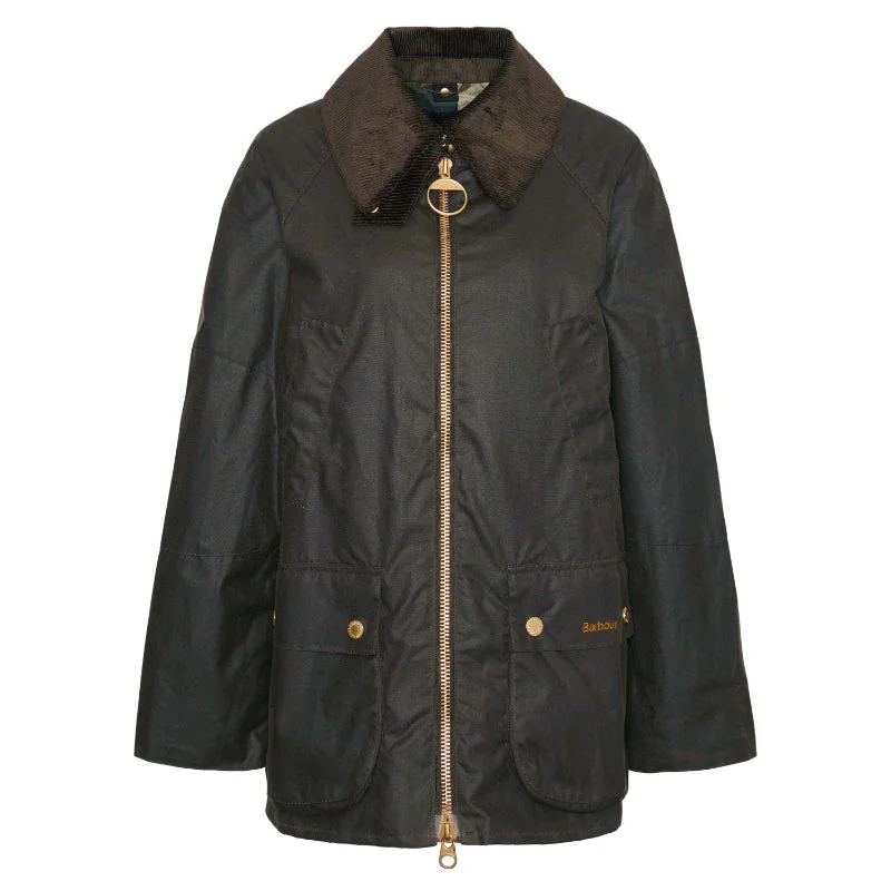 zip-up jacketBarbour Allerston Wax Ladies Jacket - Olive/Ancient