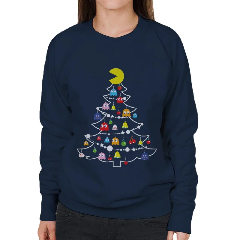 urban sports sweatshirtPac-Man Christmas Tree Baubles Women's Sweatshirt