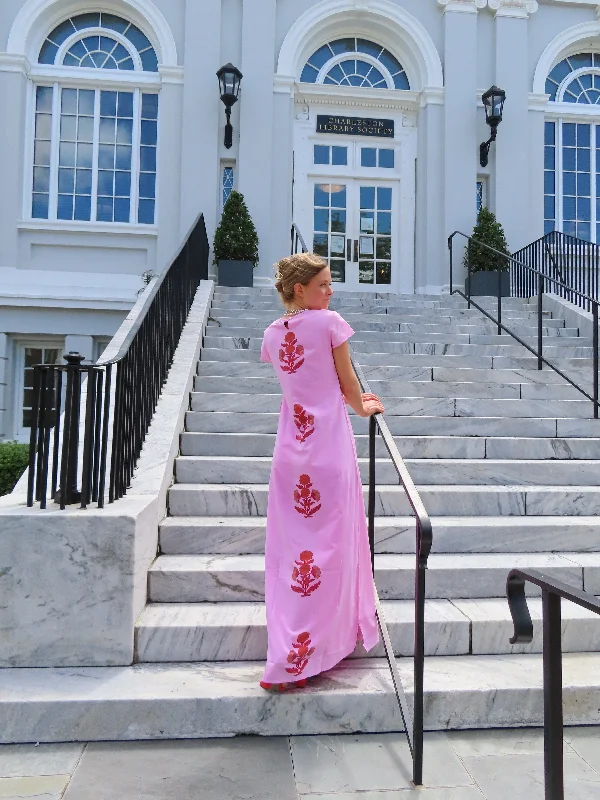 Act Fast Anne Maxi Dress Pink Milos