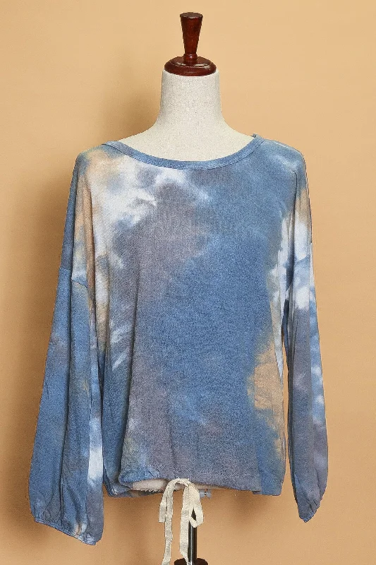 Limited Availability Tie Dye Tie Hem Sweater (7pc)