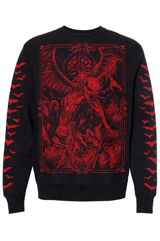 Big Discounts Sanguine Vampire Sweatshirt [BLOOD RED]