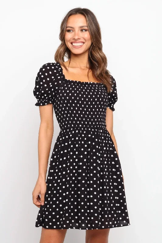 Discount Deals flowy evening dressDawn Polka Dot Puff Sleeve Babydoll Dress - FINAL SALE Discount Deals flowy evening dressDawn Polka Dot Puff Sleeve Babydoll Dress - FINAL SALE