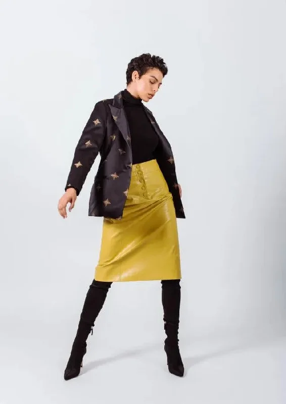 New Deals Standout Black and Gold Blazer