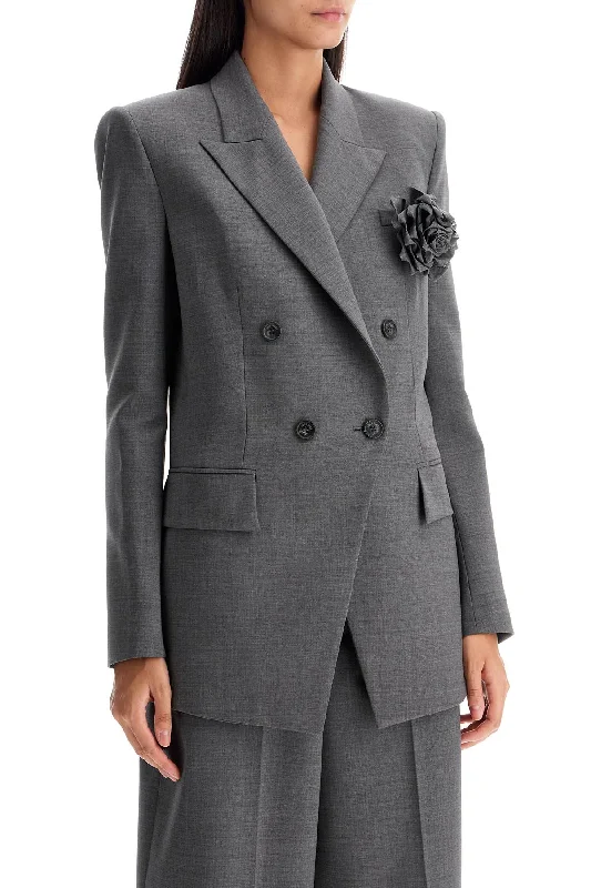 faux fur coatGiuseppe Di Morabito Double-Breasted Wool Stretch Blazer