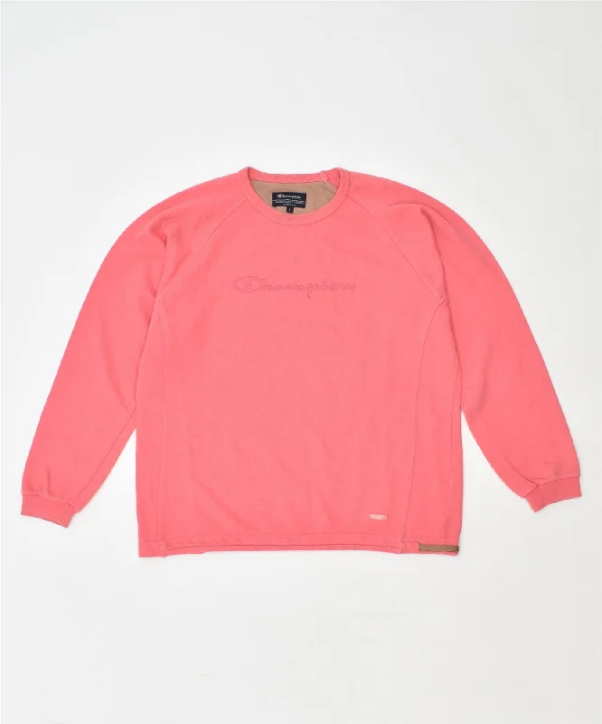 Shop and Save zip-up hooded sweatshirtCHAMPION Womens Graphic Sweatshirt Jumper UK 8 Small Pink Cotton