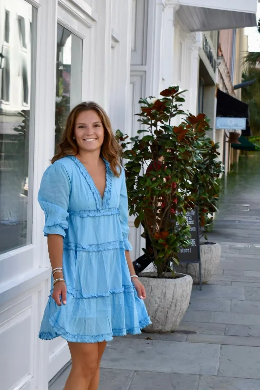 Value Deals Aylan Mini Dress Row Blue
