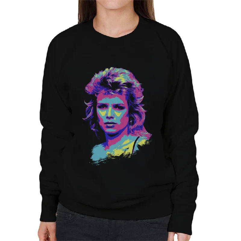 Special Discount high-quality athletic sweatshirtTV Times Kim Wilde 80s Pop Singer Pop Art Stylised Women's Sweatshirt Special Discount high-quality athletic sweatshirtTV Times Kim Wilde 80s Pop Singer Pop Art Stylised Women's Sweatshirt