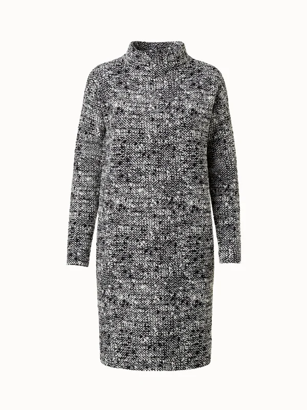 Act Now fitted bodycon dress3D Tweed Jersey Dress