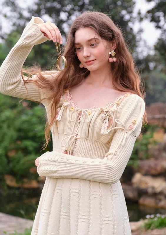 Hurry In The Secret of Kingdom Flowerberry Knit Dress