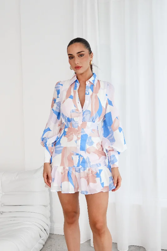 Instant Discount comfy maxi dressVIBE WITH ME DRESS - BLUE MIX