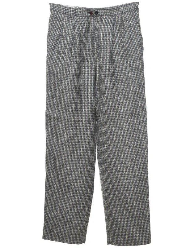 insulated jacketDogtooth Multi-Colour Patterned Trousers - W30 L31