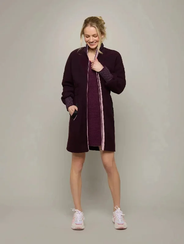 sleek trench coatGLACIER | Boiled-Wool Coat