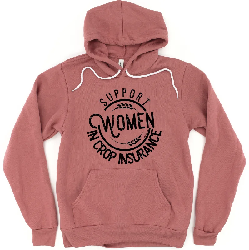 oversized hoodie with drawstringsSupport Women in Crop Insurance Hoodie (S-3XL) Unisex - Multiple Colors!