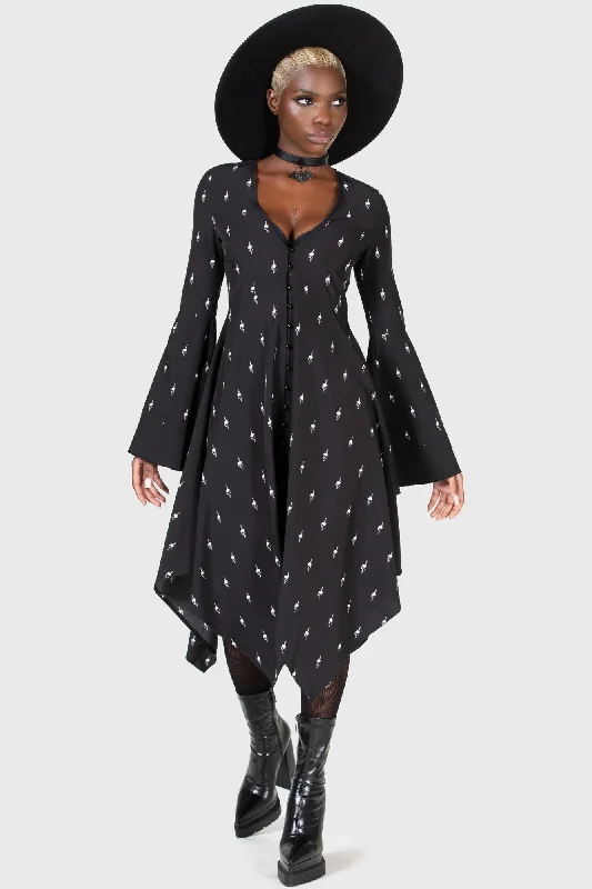 Don’t Miss Out Bury Hatchets Midi Dress - Resurrect