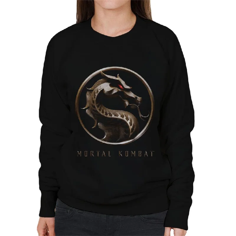 workout style hoodieMortal Kombat Classic Logo Women's Sweatshirt