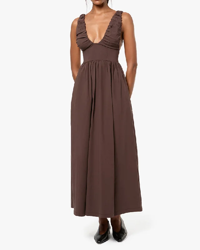 Price Drop Alert trendy dressRuched Corset Midi Dress
