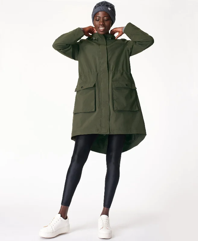 contemporary trench coatStride Waterproof Parka Sb4932 Dark-Forest-Green