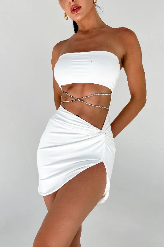 Price Cut chic slip dressSUITABLE GIL DRESS - WHITE