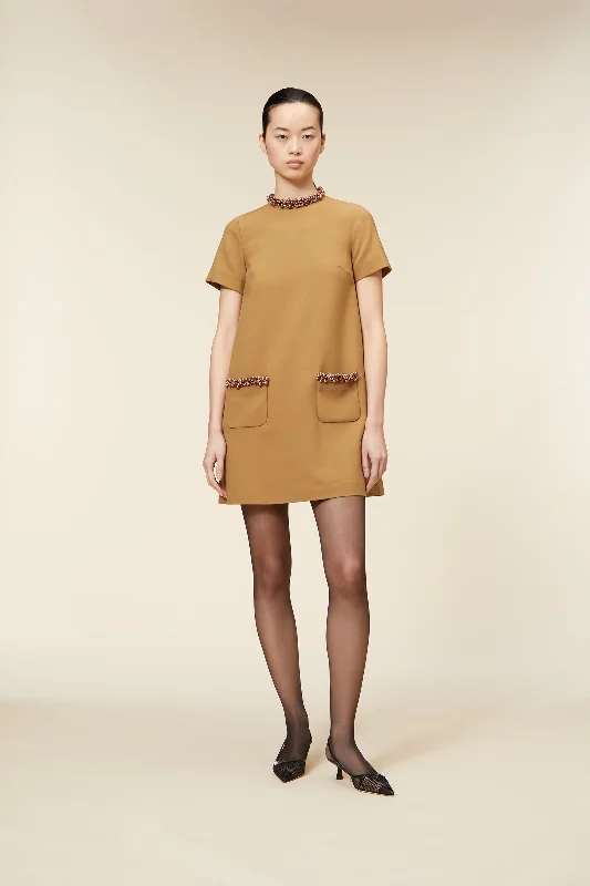 Act Now PEARL CREPE MINI DRESS